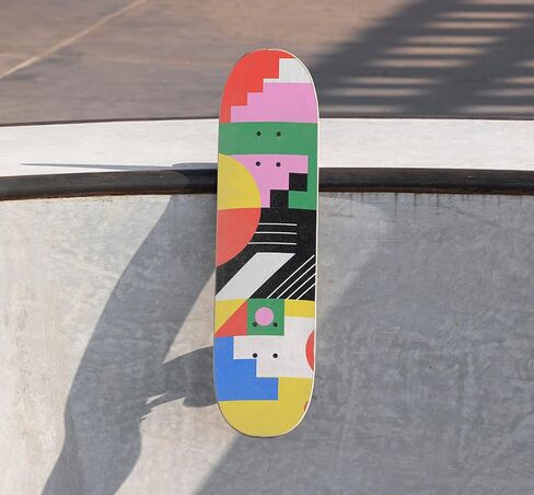 Grip Tape for Skateboard, Scooter or Longboard – Non Slip Tape, Medium Grid, Simple Anti-Bubble Application – Unique Design That Stands Out (Skate, Banana) in Saudi Arabia