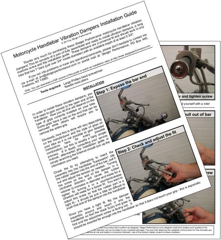 Steiger Performance Motorcycle Handlebar Vibration Dampers for 1 inch handlebars in Saudi Arabia