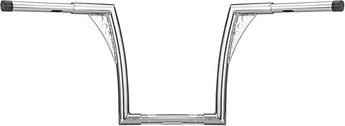 Dasen Chrome Ape Hangers Handlebar 12" Rise 1 1/4" Handle Bars Compatible with Harley Davidson Sportster Softail Dyna Touring Road Glide & King Models in Kuwait