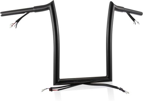 Prewired 14 Inch Softail Mercenary Handlebars Ape Hangers for 2012-2015 Harley Breakout and Fat Boy Models, Chrome in Saudi Arabia