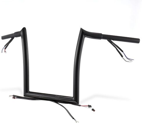 Prewired 14 Inch Softail Mercenary Handlebars Ape Hangers for 2012-2015 Harley Breakout and Fat Boy Models, Chrome in Saudi Arabia
