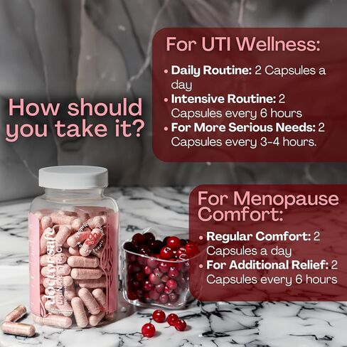 Cranberry Urinary Tract Health Supplement with CranMax for Vaginal Health 1400mg Natural UT Support Cranberry Pills Rapid Action Detox & Impurities Flush (60 Count) in Saudi Arabia