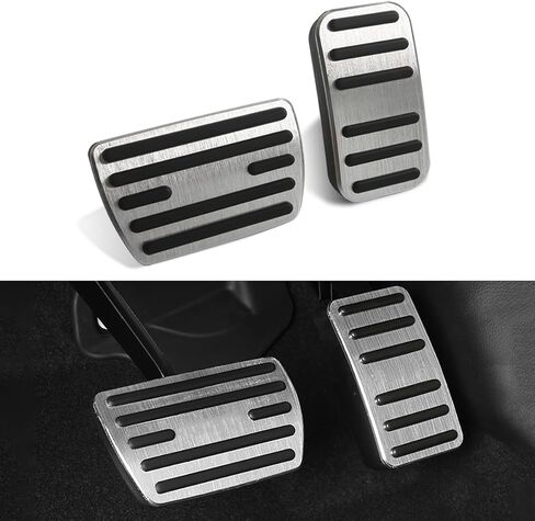 GZJUNFUGJ Anti-Slip Brake Gas Accelerator Foot Pedal Cover Cap Compatible with Honda Accord Civic 10th/11th CR-V Odyssey Insight Interior Accessories Stainless Steel Parts Mat in Kuwait