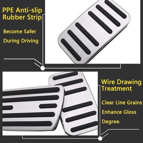GZJUNFUGJ Anti-Slip Brake Gas Accelerator Foot Pedal Cover Cap Compatible with Honda Accord Civic 10th/11th CR-V Odyssey Insight Interior Accessories Stainless Steel Parts Mat in Kuwait