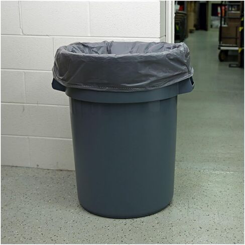 بطانات العلب الصناعية ذات الكثافة المنخفضة الخطية من Boardwalk، 56 جالونًا، 1.3 مل، 43 × 47، رمادي، 100/كرتون in Kuwait