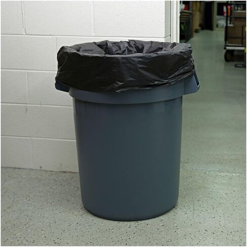 بطانات علب النفايات منخفضة الكثافة من بوردووك، 33 جالون، 0.6 مل، 33 × 39، أبيض، 25 كيس/لفة، 6 لفات/كرتون in Kuwait