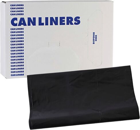 بطانات علب النفايات منخفضة الكثافة من بوردووك، 33 جالون، 0.6 مل، 33 × 39، أبيض، 25 كيس/لفة، 6 لفات/كرتون in Kuwait