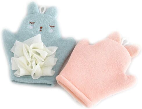 إسفنجة استحمام من HSENCHO للأطفال على شكل حيوان لطيف، قفاز استحمام ليفة ناعمة، إسفنجة غسيل ناعمة للجسم للأطفال الصغار (مجموعة من 3 قطع) in Kuwait