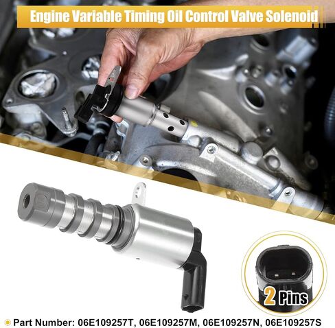 X AUTOHAUX 06E109257T Variable Valve Timing Solenoid VVT for Audi A6 A7 3.0L V6 2012-2018 for Audi Q5 3.0L V6 2013-2017 Q7 3.0L V6 2011-2020 in Saudi Arabia
