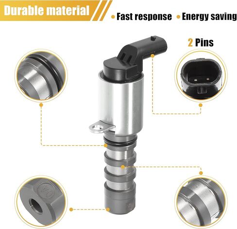 X AUTOHAUX 06E109257T Variable Valve Timing Solenoid VVT for Audi A6 A7 3.0L V6 2012-2018 for Audi Q5 3.0L V6 2013-2017 Q7 3.0L V6 2011-2020 in Saudi Arabia