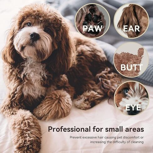 PAWBBY Dog Paw Trimmer, Dog Clippers for Grooming, Cordless Low Noise Small Pet Hair Shaver Dog Clippers - Dog & Cat, Around Face, Paw Pads, Eyes, Ears, Rump in Saudi Arabia
