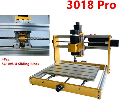 CNC 3018-PRO Z-axis مجموعة أدوات تثبيت الطاولة المنزلقة، حامل طاولة منزلق من سبائك الألومنيوم للمحور البصري بقطر 10 مم، بلاستيك أكريليك PCB PVC، آلة نقش وطحن الخشب in Kuwait