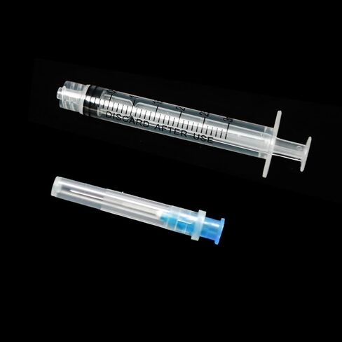 100 Pack 3ml Luer Lock with 23Ga 1.5 Inch Lab Supplies, Individual Package in Saudi Arabia