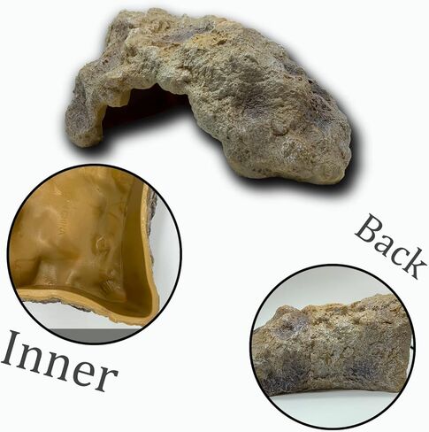 Oversize Reptile Hides and Caves Resin Rock Reptile Aquarium Habitat Hideouts Large Reptile Hiding Cave Lizard Hiding Spot for Bearded Dragon Snakes Tortoise Aquarium Terrarium Hideaway in Saudi Arabia