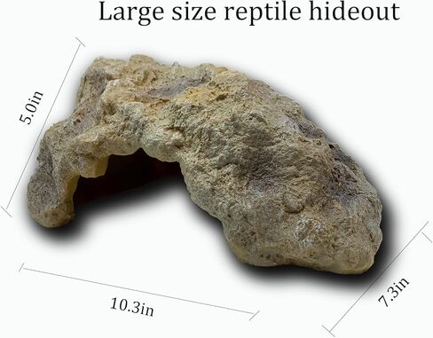 Oversize Reptile Hides and Caves Resin Rock Reptile Aquarium Habitat Hideouts Large Reptile Hiding Cave Lizard Hiding Spot for Bearded Dragon Snakes Tortoise Aquarium Terrarium Hideaway in Saudi Arabia