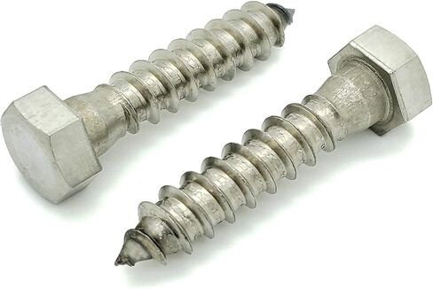 50 Qty 3/8" x 1-3/4" 304 Stainless Steel Hex Lag Bolt Screws (BCP1186) in Saudi Arabia