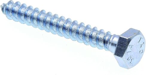 Prime-Line 9055021 Hex Lag Screws, 1/4 In. X 2 In., A307 Grade A Zinc Plated Steel (100 Pack) in Saudi Arabia