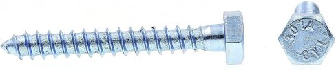 Prime-Line 9055021 Hex Lag Screws, 1/4 In. X 2 In., A307 Grade A Zinc Plated Steel (100 Pack) in Saudi Arabia