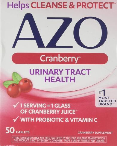 AZO All Natural Concentrated Cranberry Tablets, 50 Count in Kuwait