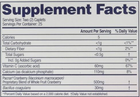 AZO All Natural Concentrated Cranberry Tablets, 50 Count in Kuwait