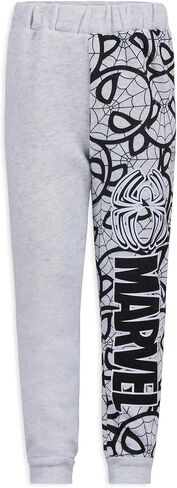 Marvel Spider-Man Boys Graphic Print 2 Piece Sweatshirt and Pants Set for Toddlers and Big Kids – Grey in Saudi Arabia
