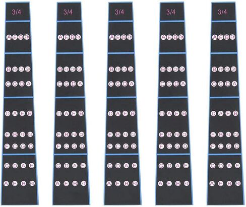 5pcs Violin Sticker Violin Finger Guide 4/4 1/8 3/4 Full Size Violin Fingerboard Sticker Position Indicator(3/4) Playing Accessories in Saudi Arabia