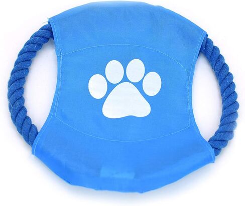 ZoyPet Dog Toys Flying Disc Rope Toy Chew Toys 2 Pack for Dogs Flying Discs Training Cotton Rope-Dog Toy Pack Set DT1-2P Footprint in Saudi Arabia