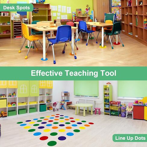 ForTomorrow Carpet Markers with Numbers - 36 Pcs 4" Classroom Sitting Carpet Dot Number 1-36, Floor Rug Circles Marker Spot for Preschool Kindergarten Elementary in Kuwait