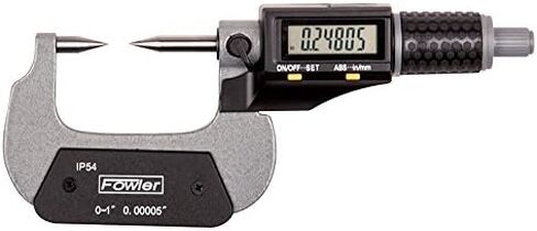 Fowler 54-860-662-0, Digital Point Anvil and Spindle Micrometer with 1-2"/25-50mm Measuring Range in Saudi Arabia