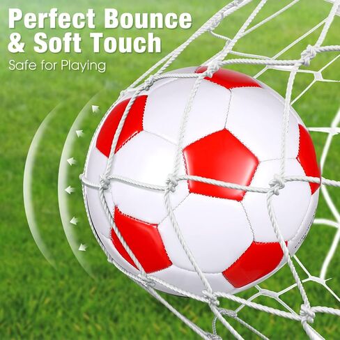 HyDren 8 Pcs Soccer Balls Bulk with Pump Operation Christmas Official Size Sport Ball Gift for Child Adult Charity Donation in Saudi Arabia