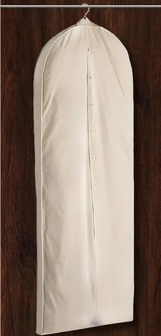 100% Cotton Garment Bag | Long | Breathable Garment Bags for Hanging Clothes | Garment Storage Bag for Long Dresses & Coats Storage | Pack of 1 (42 Inch) in Saudi Arabia