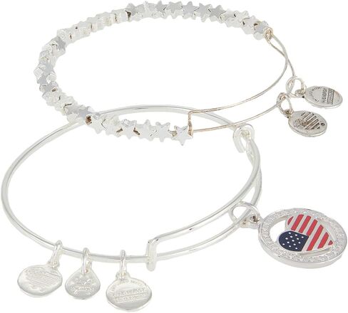 مجموعة Alex and Ani Military Pride مكونة من سوارين، مقاس واحد متعدد in Saudi Arabia
