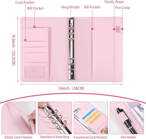 52 Week Money Saving Challenge Binder, A5 Money Saving Binder with 100 Envelopes Money Saving Challenge Binder Budget Book to Easy and Fun Way to Save $1378 or $5,050 in Saudi Arabia