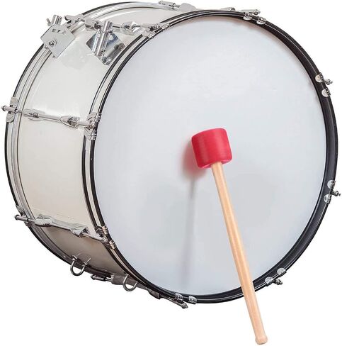 Jiayouy 13" Bass Drum Mallet Stick Foam Head & Wood Handles Drum Stick with a Carry Bag Percussion Instrument Band Accessory 2Pcs in Saudi Arabia