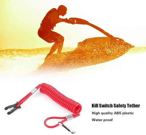 Acouto Kill Switch الحبل لسوزوكي Outboard Kill Switch الحبل في حالات الطوارئ السلامة Kill Stop Switch الحبل الخارجي مشبك أمان الإشعال مناسب لسوزوكي in Kuwait
