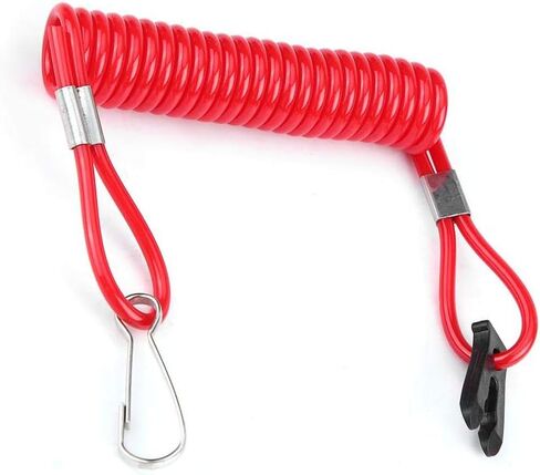 Acouto Kill Switch الحبل لسوزوكي Outboard Kill Switch الحبل في حالات الطوارئ السلامة Kill Stop Switch الحبل الخارجي مشبك أمان الإشعال مناسب لسوزوكي in Kuwait