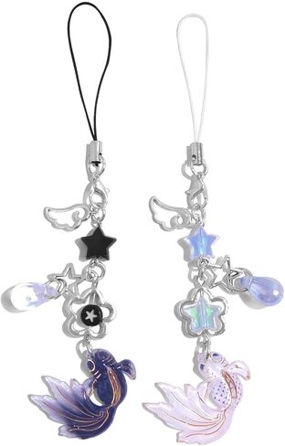AGEN KGEN Aesthetic Y2K Pink Phone Charm Cute Cell Phone Charms Strawberry Star Heart Phone Straps Charms Y2K Accessories for Women Girls Phone Bag Camera Pendants Decor in Saudi Arabia