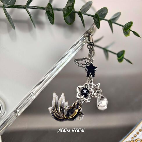 AGEN KGEN Aesthetic Y2K Pink Phone Charm Cute Cell Phone Charms Strawberry Star Heart Phone Straps Charms Y2K Accessories for Women Girls Phone Bag Camera Pendants Decor in Saudi Arabia