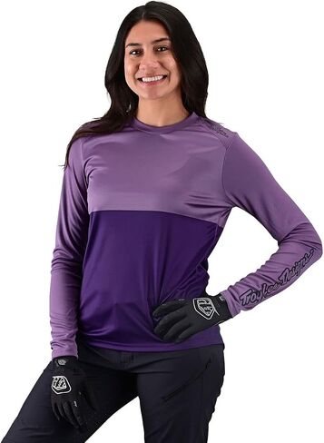 Troy Lee Designs Cycling MTB Bicycle Mountain Bike Jersey Shirt for Women, Lilium LS Jacquard in Saudi Arabia