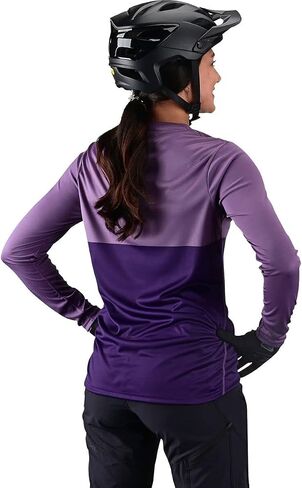 Troy Lee Designs Cycling MTB Bicycle Mountain Bike Jersey Shirt for Women, Lilium LS Jacquard in Saudi Arabia