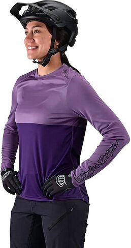 Troy Lee Designs Cycling MTB Bicycle Mountain Bike Jersey Shirt for Women, Lilium LS Jacquard in Saudi Arabia