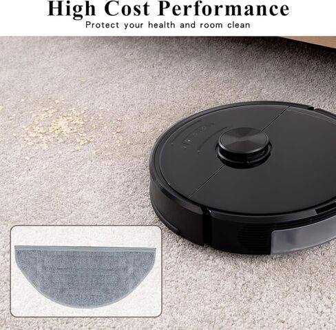 وسادات قماش ممسحة لمكنسة Roborock S8 Pro Ultra Robot، ملحقات استبدال وسادة الممسحة الصوتية المزدوجة المطورة من الألياف الدقيقة in Kuwait
