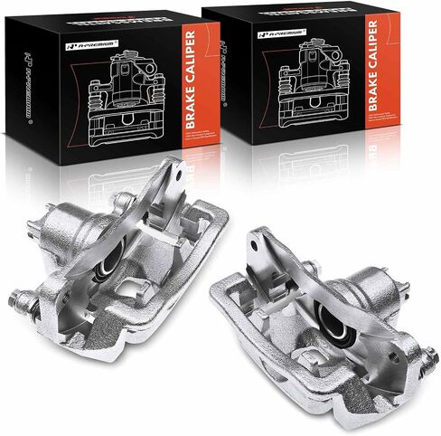 A-Premium Disc Brake Caliper Assembly with Bracket Compatible with Select Saab and Subaru Models - 9-2X 2005-2006, Forester 2004-2008, Impreza 2004-2007 - Rear Driver and Passenger Side, 2-PC Set in Saudi Arabia