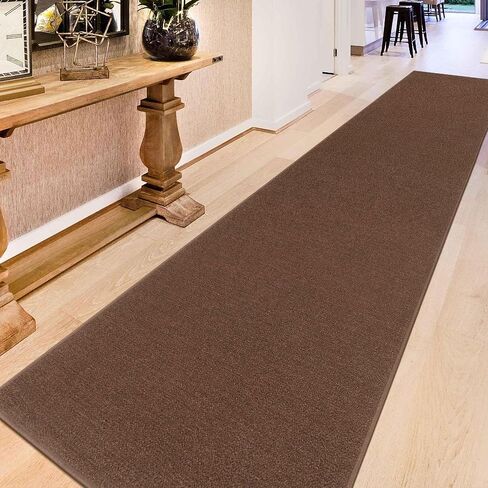سجادة عداء داخلية صلبة من مجموعة أوتومسون أوسكار غير قابلة للانزلاق مقاس 2x5، مقاس 20 بوصة × 59 بوصة، بني in Kuwait
