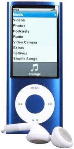 Music Player Compatible with MP4/MP3 - Apple iPod Nano 5th Generation (8GB) (Black (8GB)) (Renewed) in Saudi Arabia