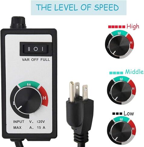 JOD راوتر مروحة تحكم متغير السرعة للتحكم في المحرك الكهربائي ريوستات التيار المتناوب 120 قوة من 500 واط إلى 1800 واط الضابط in Kuwait