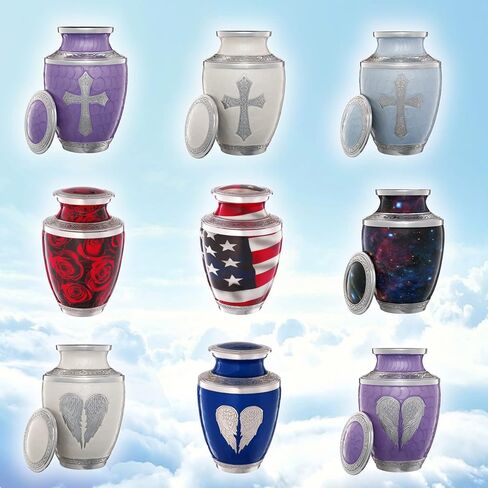 Olivia Memorials Heart Urn for Ashes Women Men Adult | Mini Hummingbird Urn for Female Male Carefully Handcrafted Funeral Decorative Small Purple Urn for Mom Dad Mother Baby Infant Pet Cat Dog in Saudi Arabia