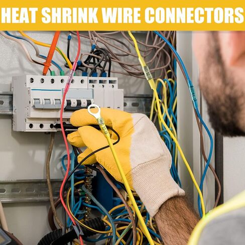 Camtek 525PCS Heat Shrink Wire Connectors, 22-10 AWG Marine Grade Heat Shrink Butt Connectors, Waterproof Electrical Wire Terminals Kit Insulated Ring Fork Spade Butt Splices for Automotive Boat Truck in Saudi Arabia