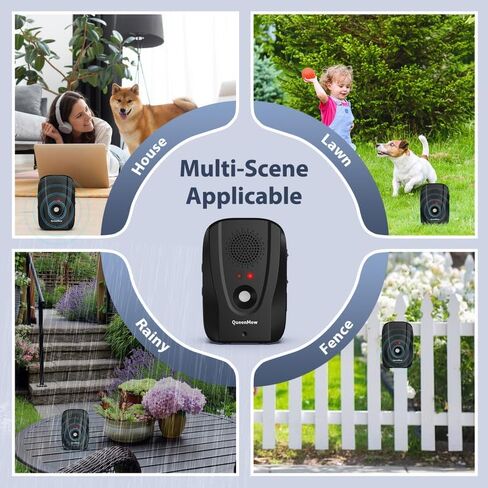 أجهزة ردع نباح الكلاب مع جهاز تحكم عن بعد، نطاق جهاز مضاد للنباح يصل إلى 33 قدمًا، أجهزة التحكم في نباح الكلاب مع تسجيل و3 وظائف قابلة للتعديل، رادع النباح الصوتي مناسب لكلب واحد in Kuwait