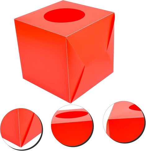 FUNOMOCYA Box Box صندوق السحب صندوق منظم بلاستيكي حاوية تذكرة السحب حاوية بلاستيكية صناديق السحب صندوق الرسم صندوق البريد صندوق الألعاب صندوق كرة التذكرة لوازم السحب المكتب الأحمر in Saudi Arabia
